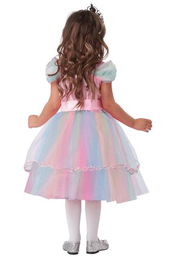 Colorful Rainbow Princess Toddler Costume