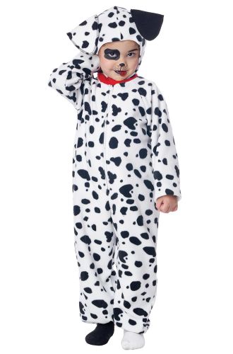 Dalmatian Puppy Fleece Jumpsuit Toddler Costume