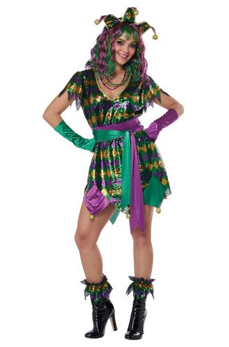 Mardi Gras Parade Jester Adult Costume