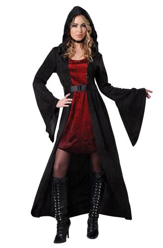 Hooded Vampire Dress Adult Costume