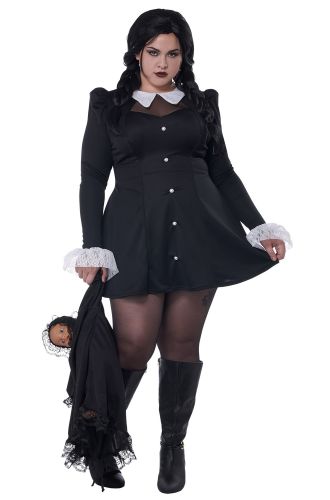 Gothic Mini Dress Plus Size Costume