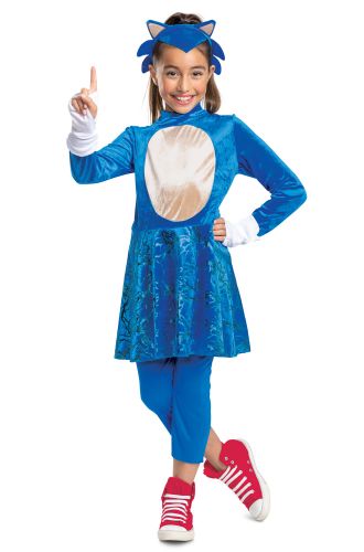 Sonic Movie Girl Child Costume