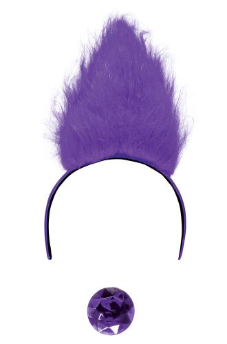 Purple Trolls Headband with Gem