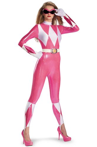 Mighty Morphin Pink Ranger Sassy Bodysuit Adult Costume