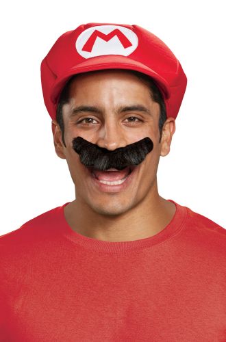 Mario Adult Hat and Moustache