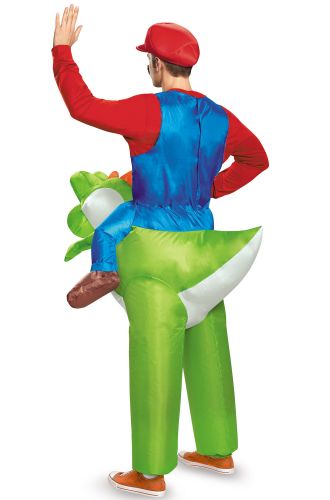 Mario Riding Yoshi Adult Costume