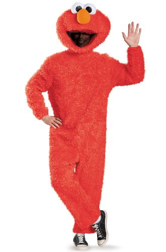 Full Plush Elmo Prestige Adult Costume