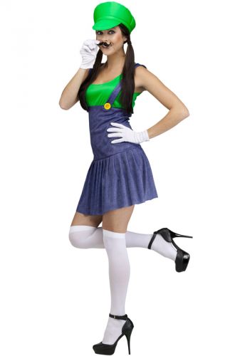 Pretty Plumber Adult Costume (Green)