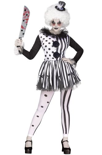 Killer Clown Lady Adult Costume