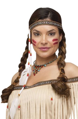 Bead and Feather Native Headband