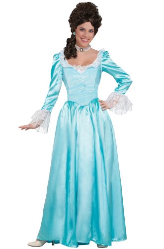 Blue Colonial Lady Adult Costume (Medium)