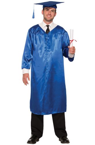 Graduation Robe Adult Costume (Blue)