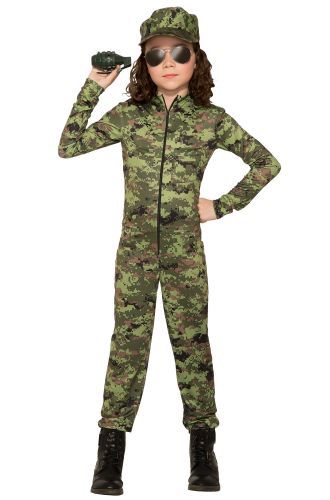 Army Girl Child Costume (Medium)