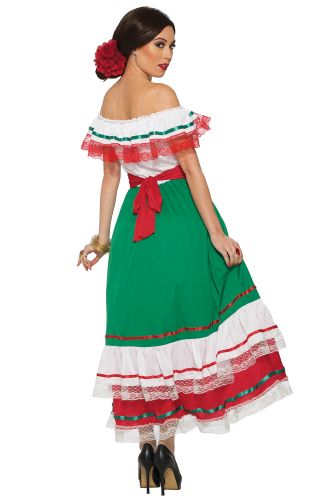 Fiesta Party Dress Adult Costume (X-Large)
