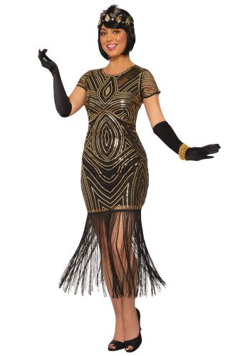 Art Deco Flapper Adult Costume (M/L)