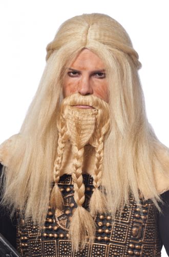 Viking Wig and Beard (Blonde)