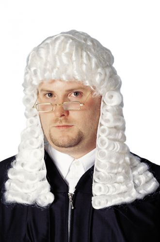 Official Judge Costume Wig (White)