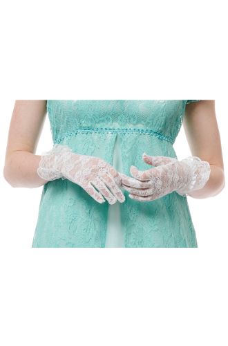 Lace with Ruffle Adult Gloves