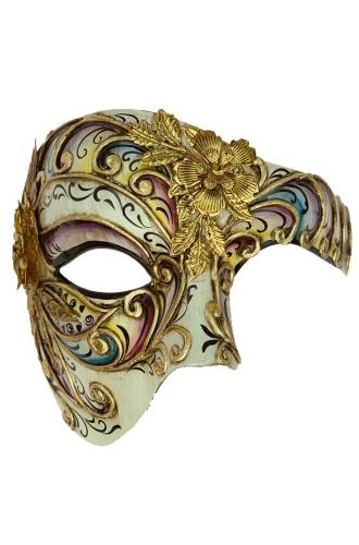 Bella Fiore Venetian Half Mask