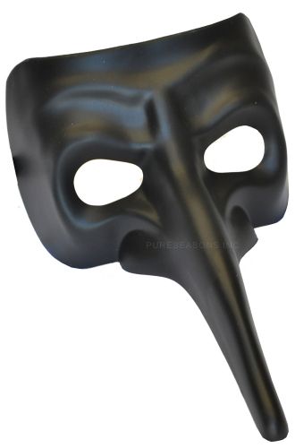 Midnight Zanni Half Mask