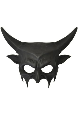 Midnight Horned Goblin Half Mask