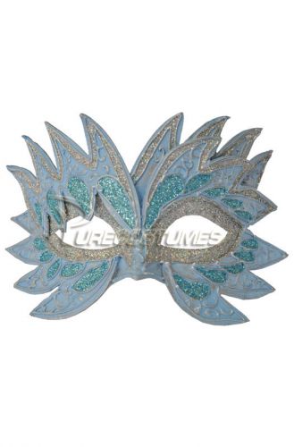 Fiery Angel Venetian Mask (Light Blue)