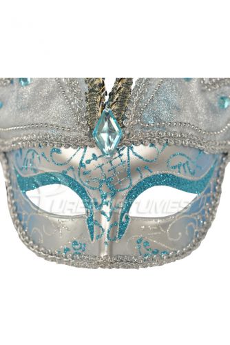 Venetian Butterfly Mask (Blue)