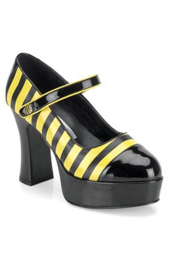 Sexy Bee Stinger Adult Platform Mary Jane Shoes