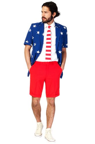 Stars and Stripes Summer Suit Adult Costume