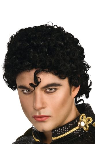 Michael Jackson Curly Adult Costume Wig