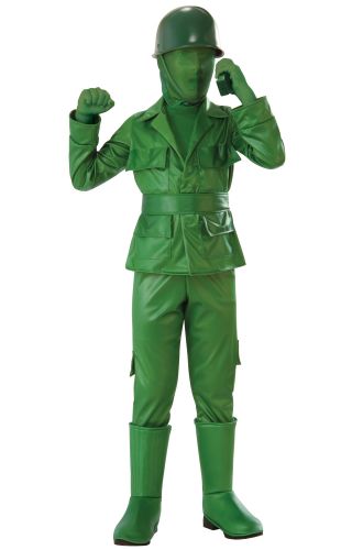 Green Army Boy Child Costume