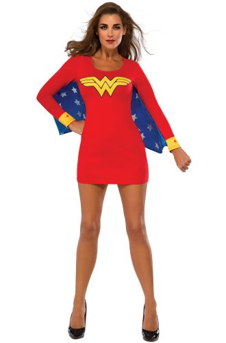 Wonder Woman Cape Dress Adult Costume