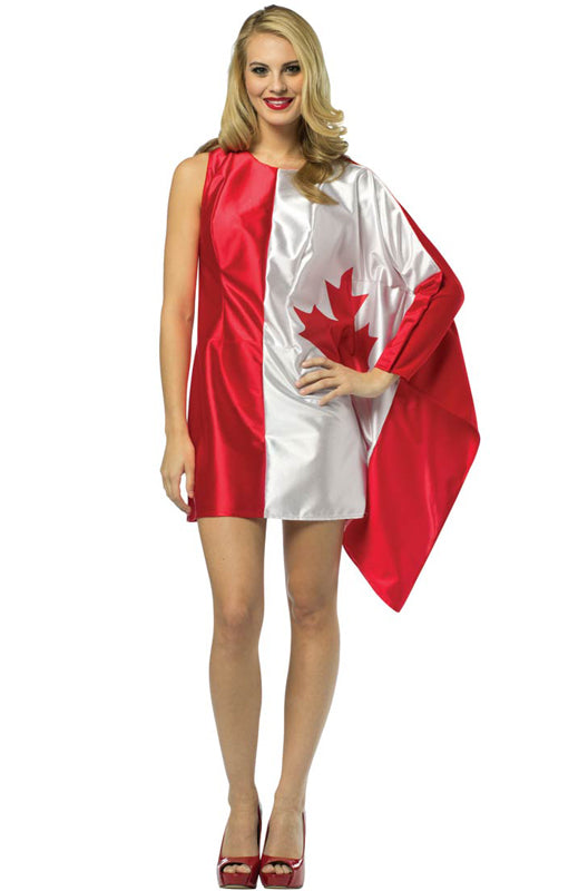Brand New Canada Flag Dress Pride Adult Costume eBay