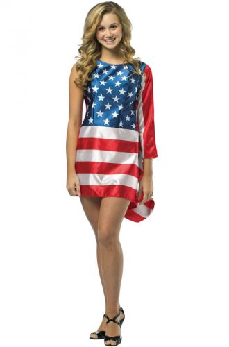 USA Flag Dress Teen Costume