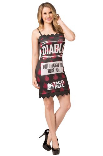 Taco Bell Sauce Packet Dress Diablo Adult Costume