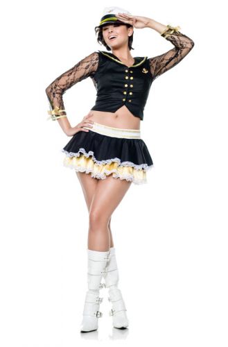 Lacy Navy Adult Costume