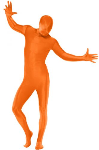 Second Skin Suit Adult Costume (Orange)