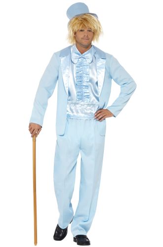 90s Stupid Blue Tuxedo Adult Costume