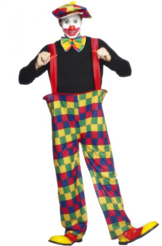Hooped Clown Adult Costume
