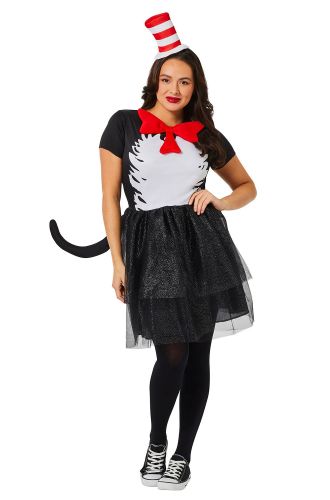 The Cat in the Hat Dress Adult Costume
