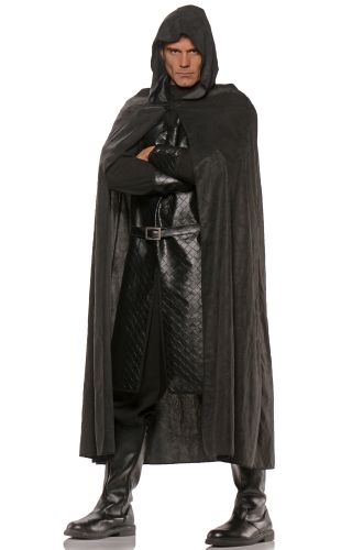 Deluxe Hooded Cape (Black)