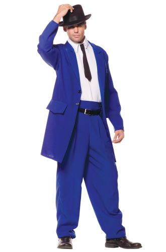 Zoot Suit Adult Costume (Blue)