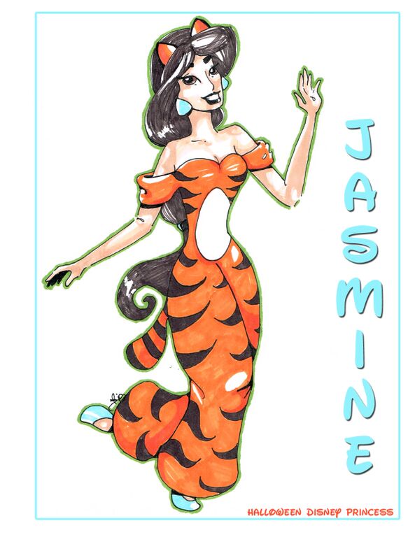 Jasmine Dressed as Rajah