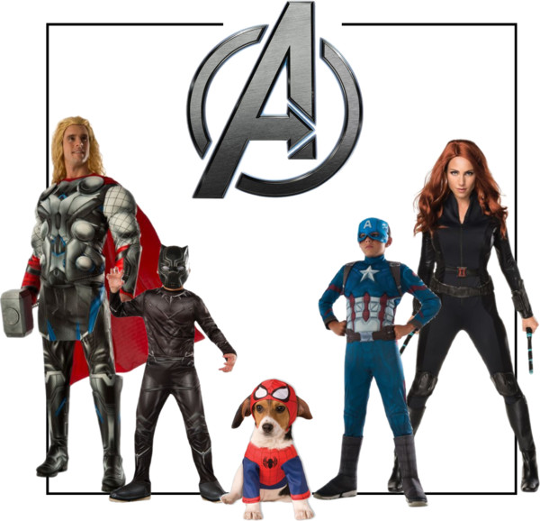 avengers Pet Family Costumes featuring Your Furry Friends
