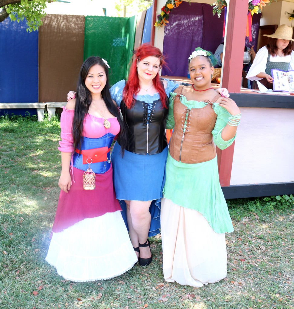 Original Renaissance Pleasure Faire Opening Day disney princesses tiana ariel mulan
