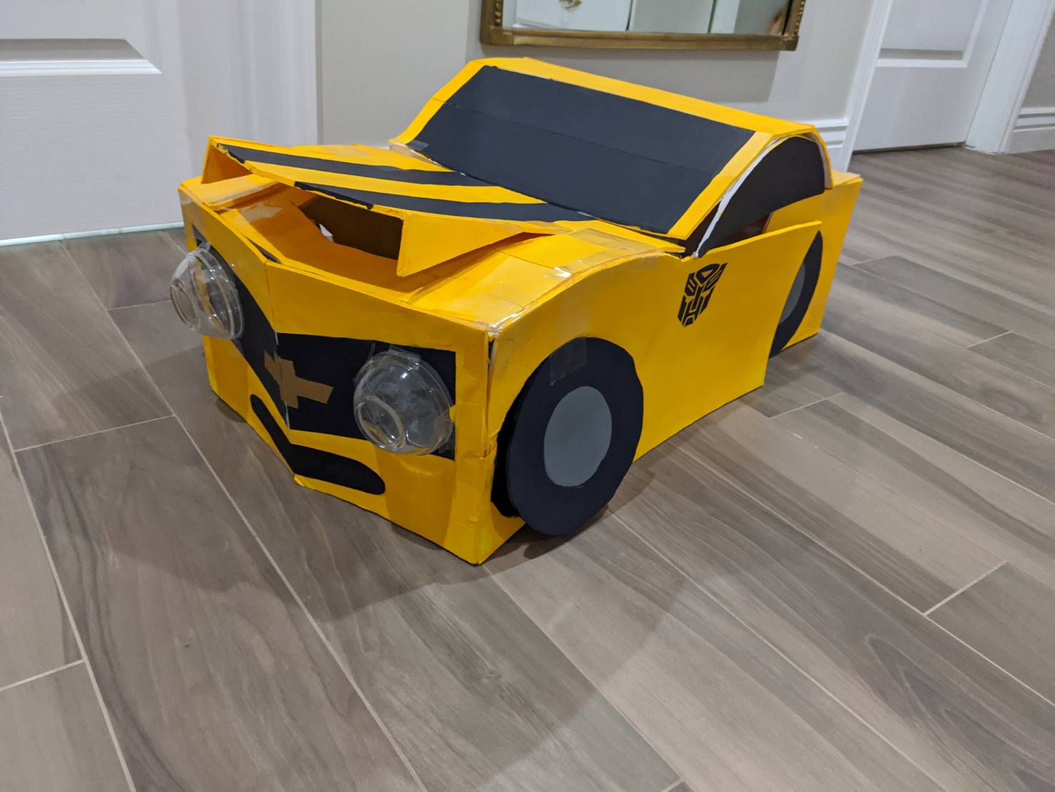 DIY Converting Transformers Bumblebee Costume