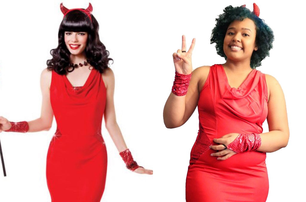 Costume Upcycle: Red Too Hot to Formal Red Devil