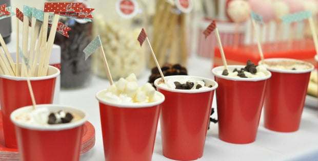 How to Style a hot cocoa bar