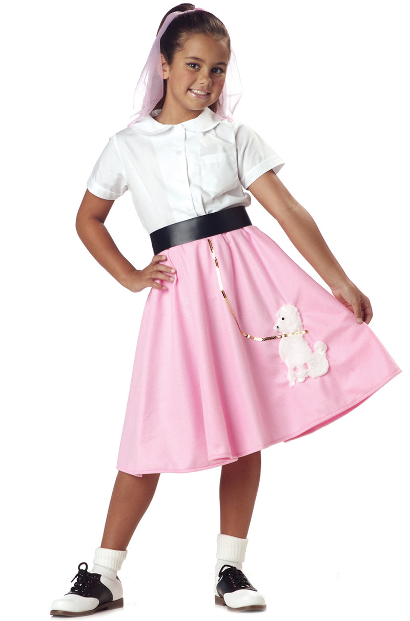 50's Blue Poodle Skirt Child Costume Pure Costumes 50's Blue Poodle Skirt Child Costume Pure Costumes