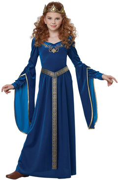Sapphire Medieval Princess Child Costume